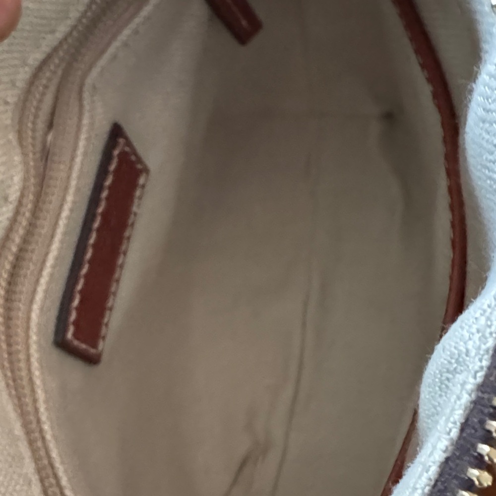 Dooney & Bourke Florentine Small Domed Crossbody Tan TNTN Leather w/ Dust Bag - Picture 10 of 11